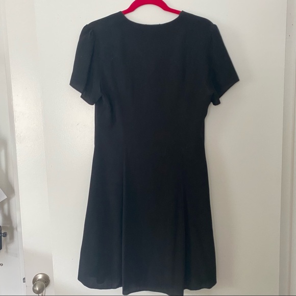 Black button up mini dress - Picture 6 of 12